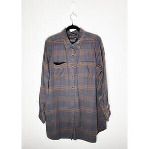 Carhartt Brown Plaid Button Down Shirt
